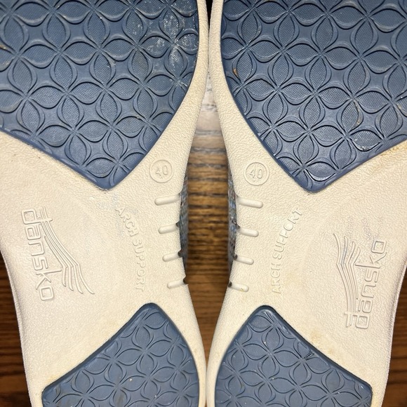 Dansko Brandi Shoes Navy Multicolor Canvas Sneaker Lace Up Size 9.5 - 10 EU 40 - Picture 7 of 8